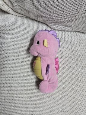 Fisher-Price Pink and Purple Plush Seahorse Stuffed Toy